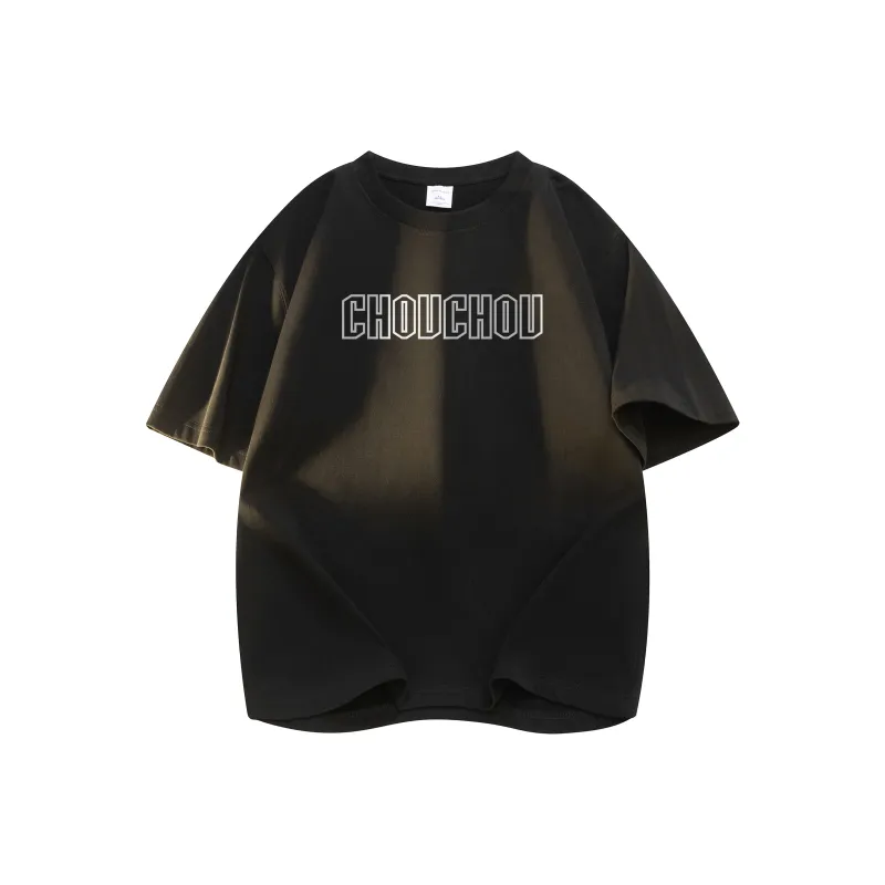 CHOUCHOUS Drop Shoulder Sleeve T Shirt Women's-3