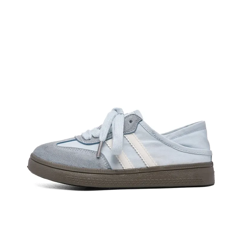 Ordifen Low Top Canvas Shoes Women's Light Blue-0