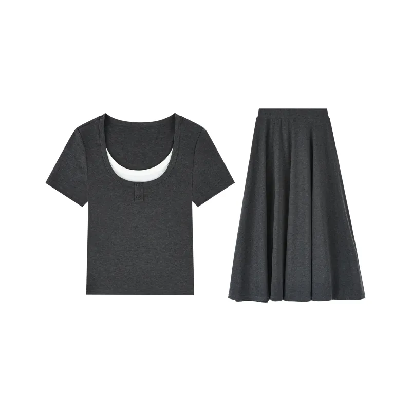 BEETLE TOWN Two Piece Skirt Sets Women's-6