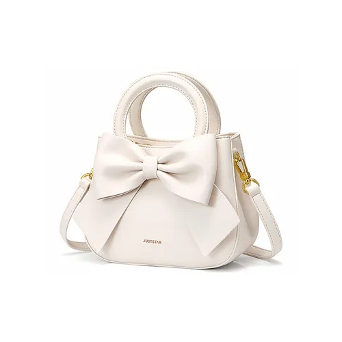 JUST STAR PU One Shoulder Handbag Regular Women's White/Black/Blue
