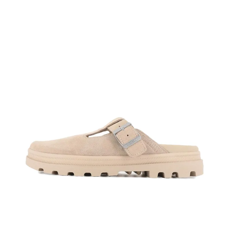 Palladium EVA Abrasion Resistant Slip Resistant Closed Toe Slippers Unisex Beige-0