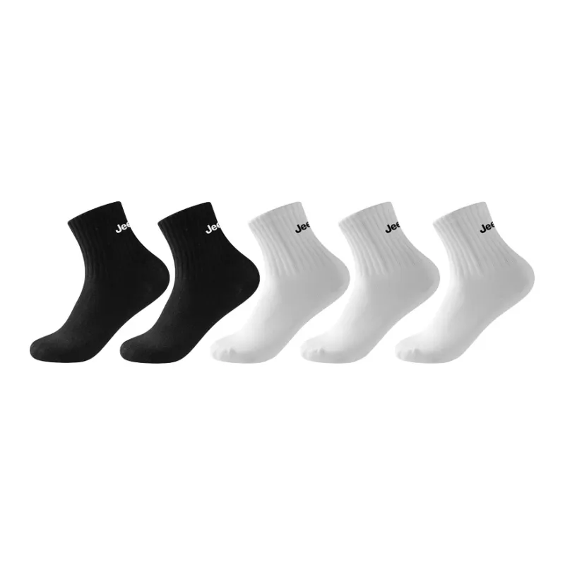 Jeep Mid Calf Socks Unisex 5 Pack-5