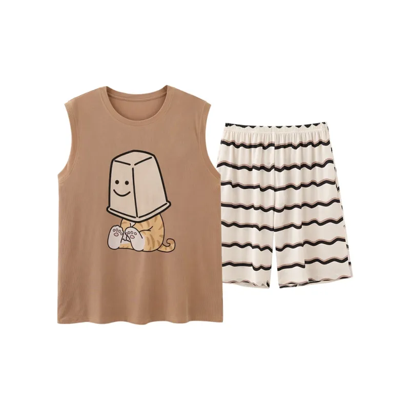 Pretty lady Men Pajama Sets-0