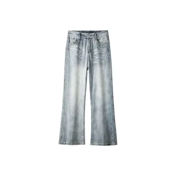 YICHEN Jeans Unisex Ice Blue[Lightning Ripple Bamboo Flagship Edition]