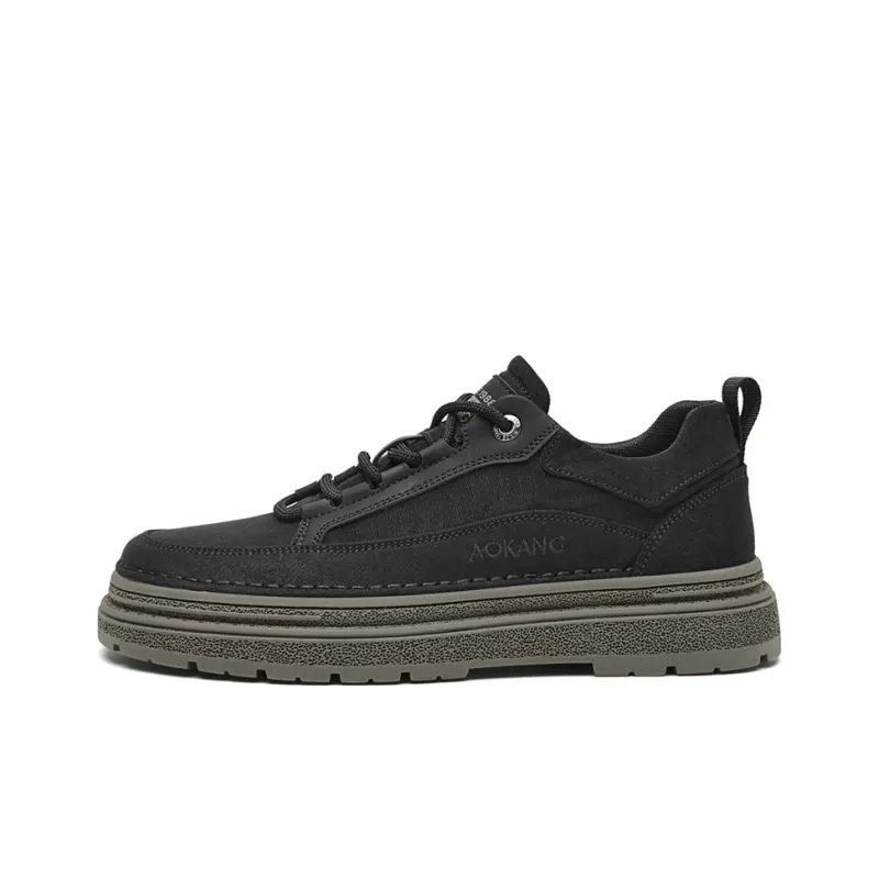 AOKANG Fashion Classics Series Anti Slip And Wear Resistant Height Increasing Low Top Skateboard Shoes Men's-7