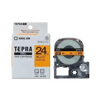 KING JIM TEPRA Pro Multicolor Label, Light Pink, Orange Stationery Tape