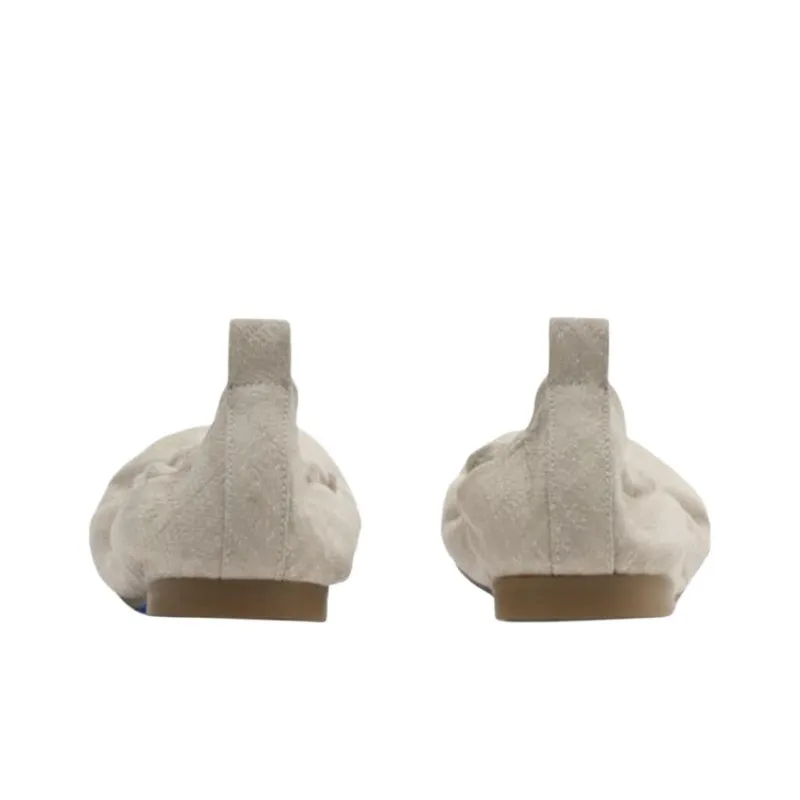 Burberry Baby Casual Single Shoes Women's Ecru-3