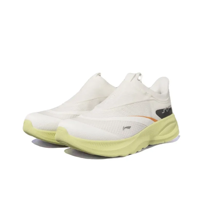LiNing SOFT GO 2 Slip Resistant, Abrasion Resistant, Lightweight Low Top Casual Shoes Men's White Green-2