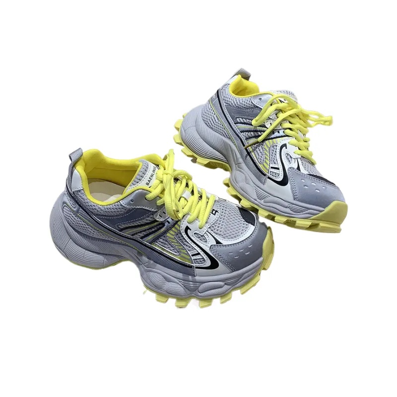 The Mystery Of Glamour Slip Resistant And Breathable Low Top Chunky Sneakers Women's-7