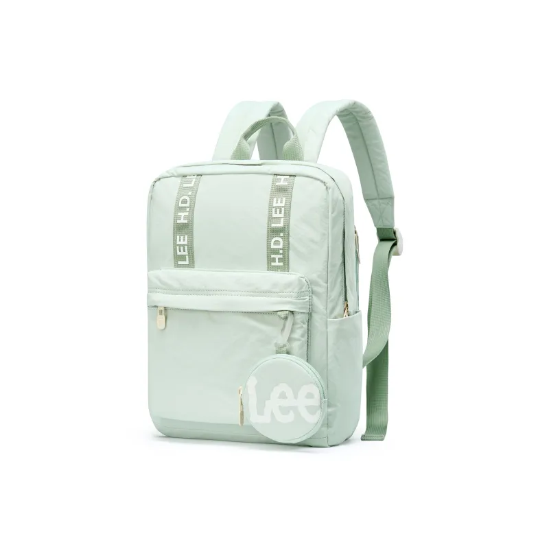 Lee Fabric Backpack Regular Unisex Milk Tea/Mint Green-1