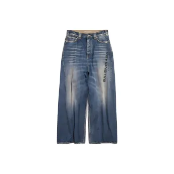 Balenciaga SS25 Jeans Loose Fit Unisex Blue
