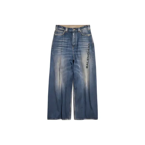 Balenciaga SS25 Jeans Loose Fit Unisex Blue