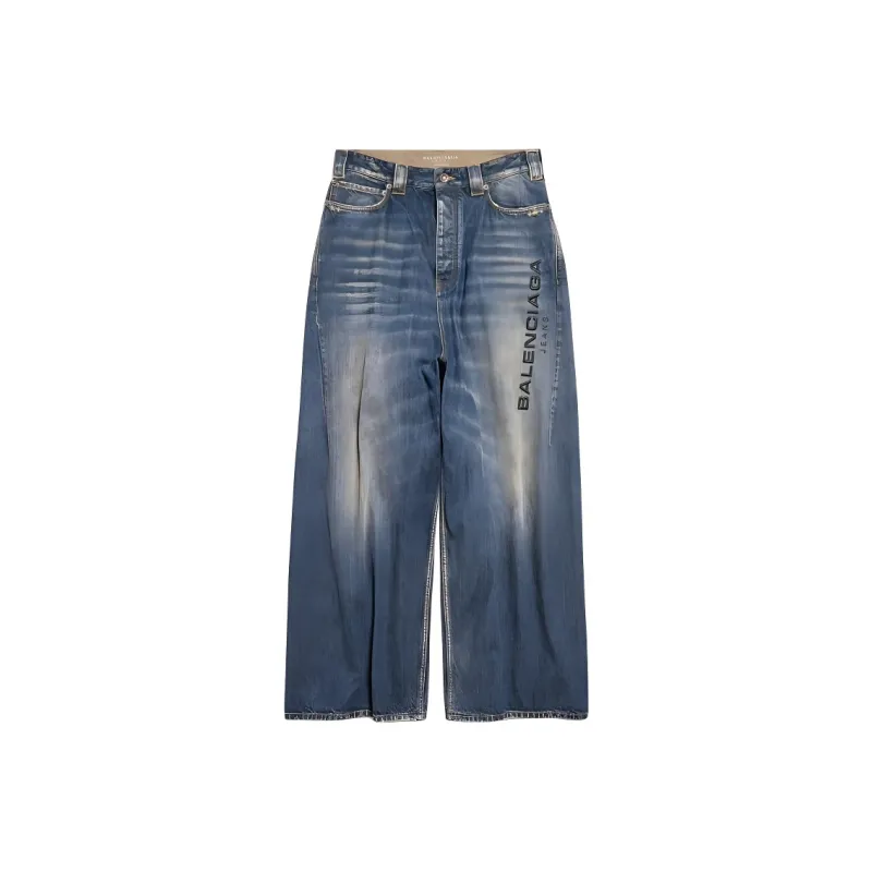 Balenciaga SS25 Jeans Loose Fit Unisex Blue-0
