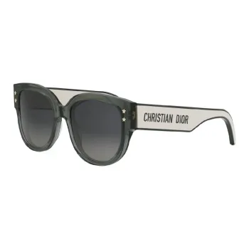 DIOR Cellulose Acetate Irregular Shape Sunglasses Unisex Green