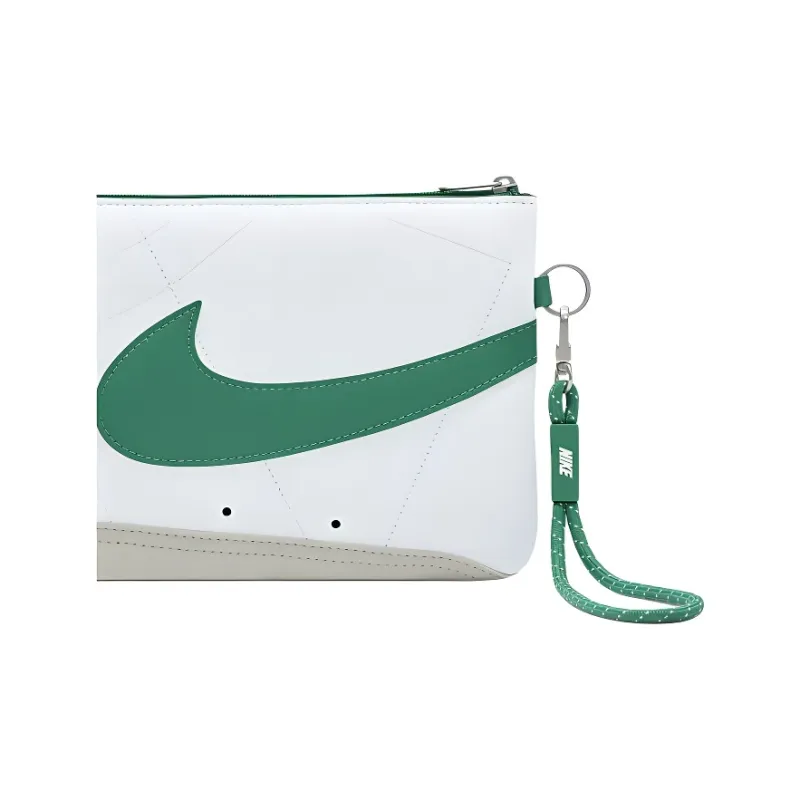 Nike Icon PU Polyurethane Clutch Women's White & Green-3