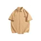 [Ice Silk Shirt]Khaki (Ho Letter Chest Logo)