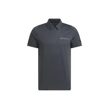 Adidas SS25 Polo Shirt Men's Dark Heather Gray