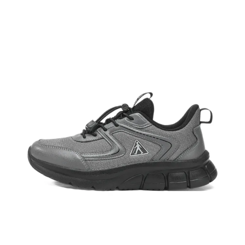 ZULIZ Sports Elderly Shoes Casual Shoes Men Low Top Black/Black White/Dark Gray-11