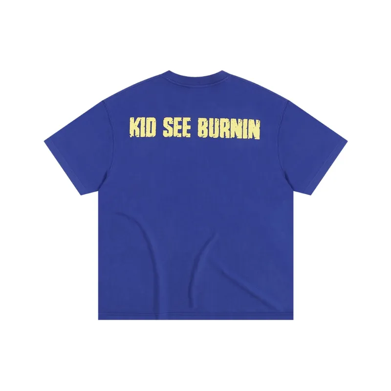 BURNIN T Shirts Unisex Royal Blue-1