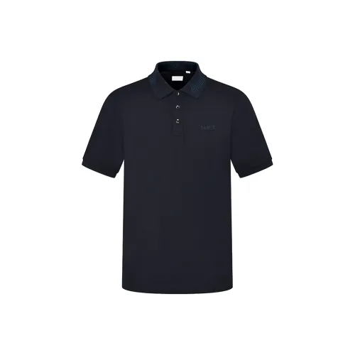 RARE Polo Shirts Men Navy Blue