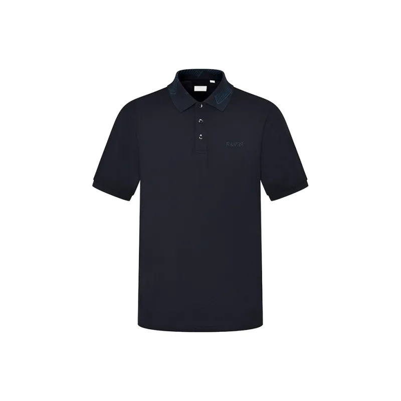 RARE Polo Shirts Men Navy Blue-0