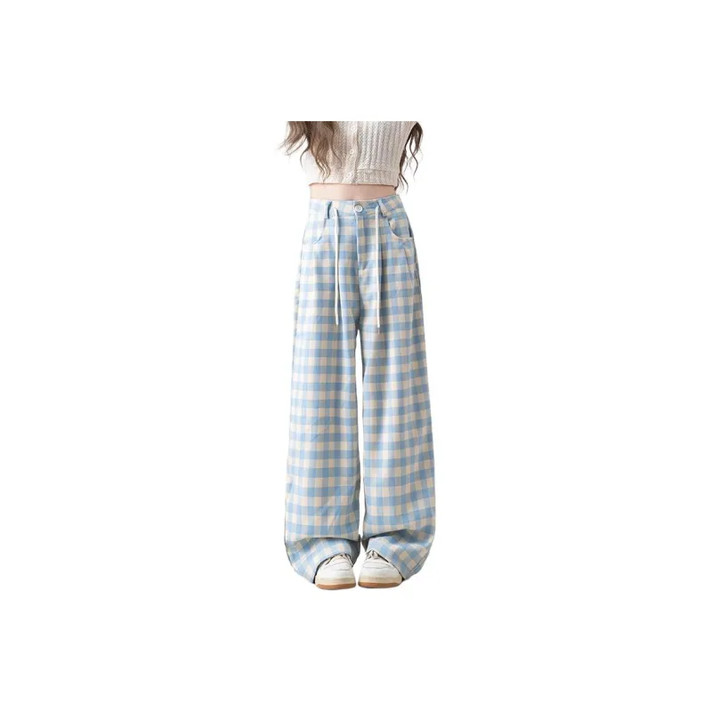 Hao Zhilang Casual Pants Women's Blue-0