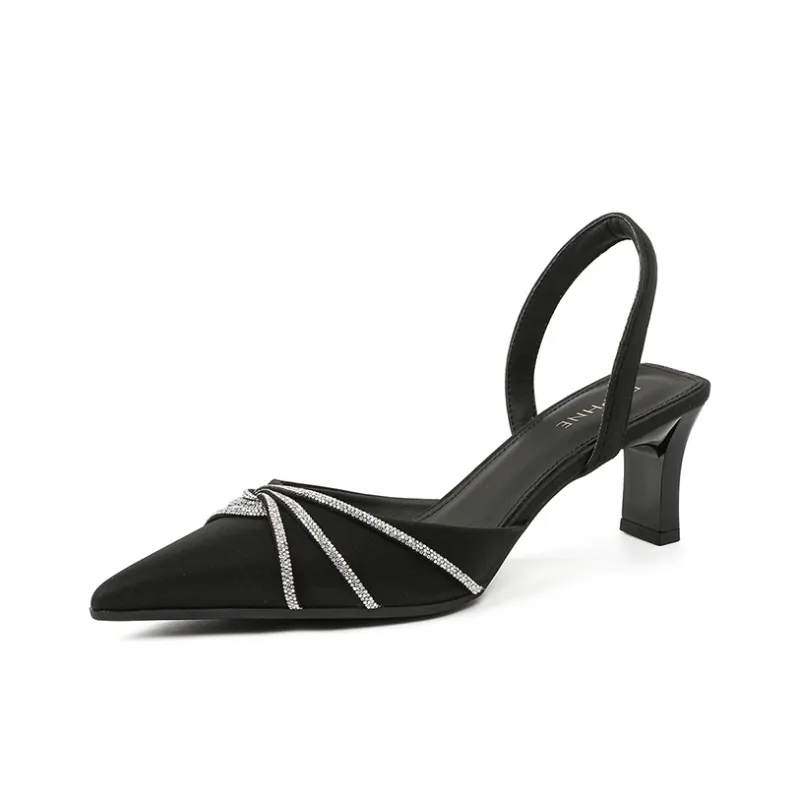 DAPHNE Chunky Heel High Heels 6CM Women's-0