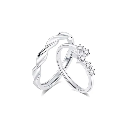 KUMET Sterling Silver Rings Unisex