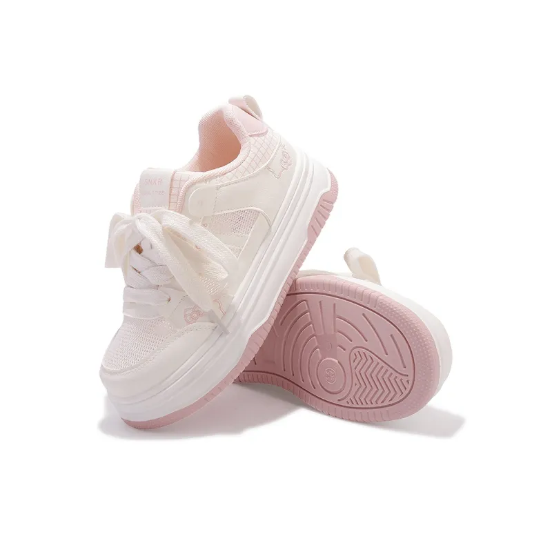 Miss Zhang Abrasion Resistant Low Top Skateboard Shoes Women's Pink-6