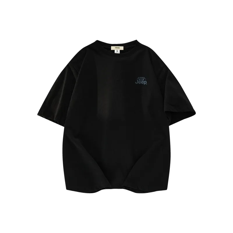 Jeep Pasture Horse Lifestyle T Shirt Unisex Pure Black-1