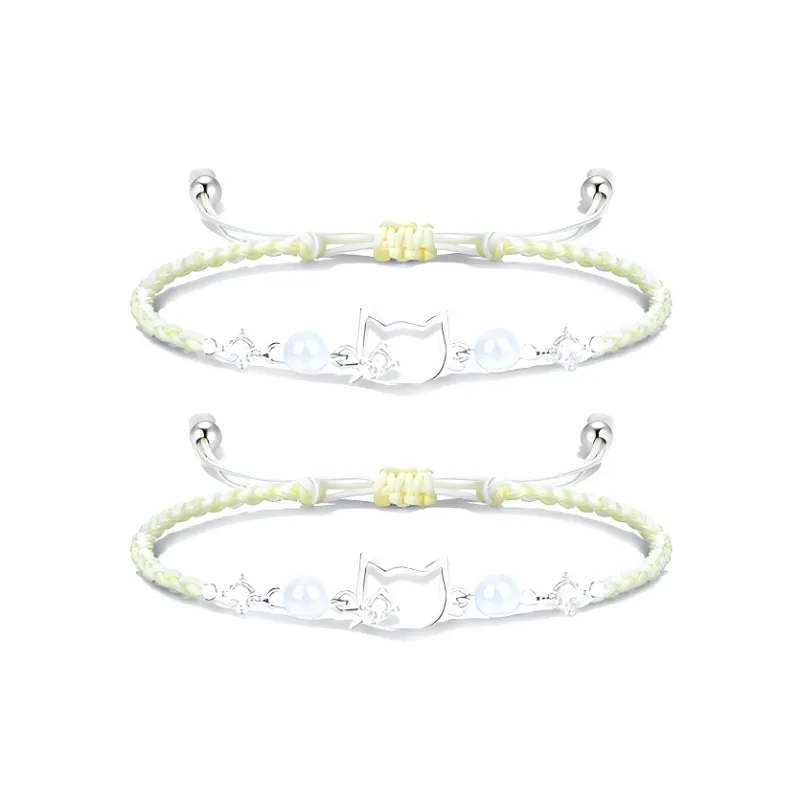 JOYDINNY Alloy Rope Bracelets Women's-4