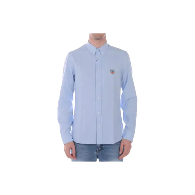 KENZO Shirts Men Blue-0