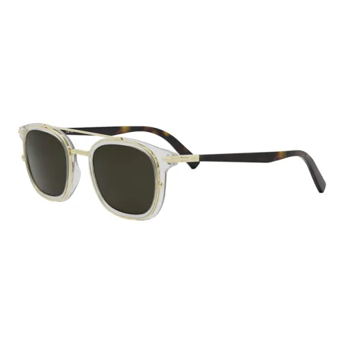 DIOR Metal Acetate Aviator Sunglasses Unisex White/Brown