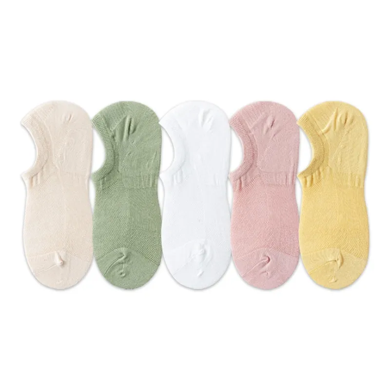 AUGUST No Show Socks Women's 5 Pack-0