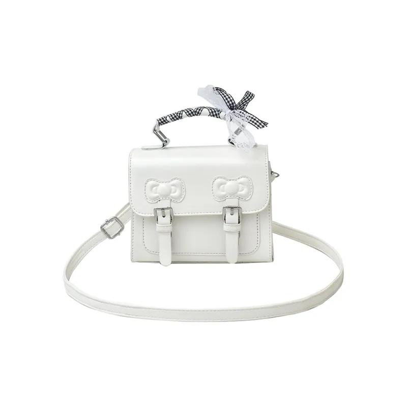 TOUTSEUL YOLO PU One Shoulder Handbag Women's Ecru/Black/Silver/Purple/Pink-0
