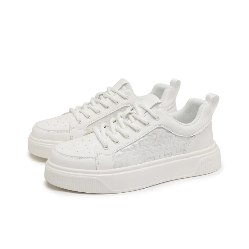 X ZONE Lightweight Breathable Height Increasing Low Top Skateboard Shoes Unisex-9