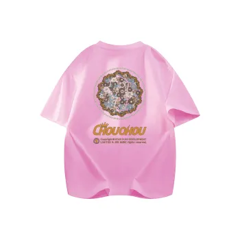 CHOUCHOUS Drop Shoulder Sleeve T Shirt Women's
