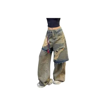 ZONEiD Jeans Unisex Yellow Mud