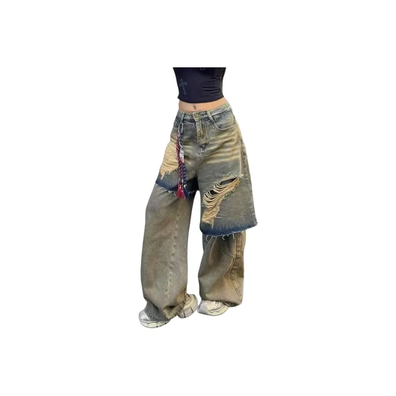 ZONEiD Jeans Unisex Yellow Mud-0