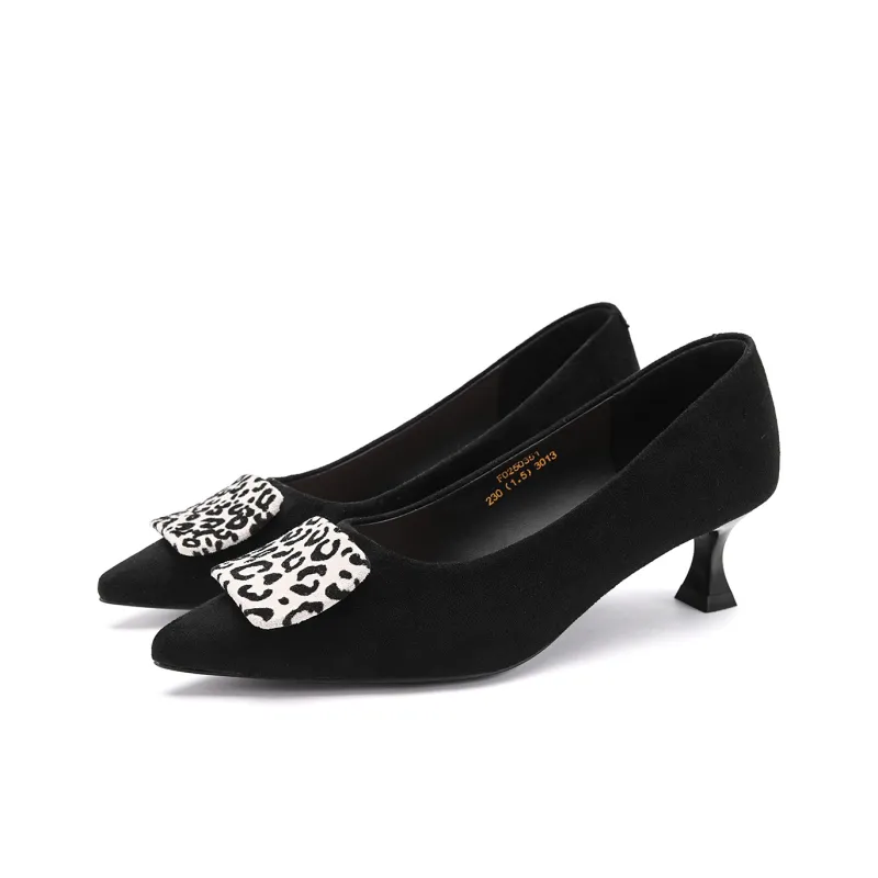 FOXER Chunky Heel High Heels Women's-0