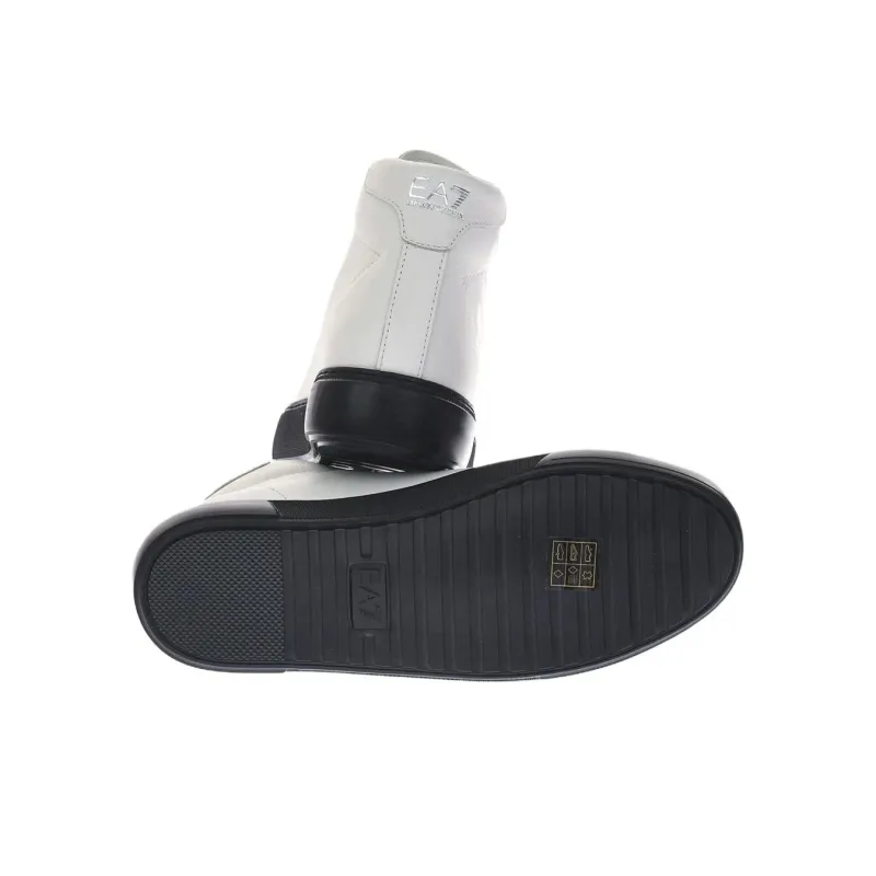 EMPORIO ARMANI EA7 High Top Skateboard Shoes Men's White-7