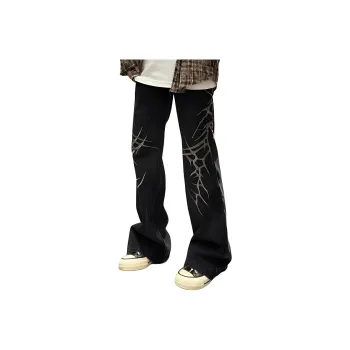 RASHOMONG Jeans Unisex Black