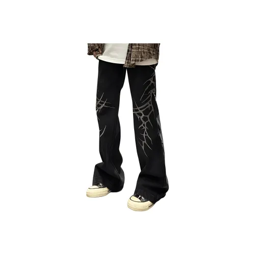 RASHOMONG Jeans Unisex Black