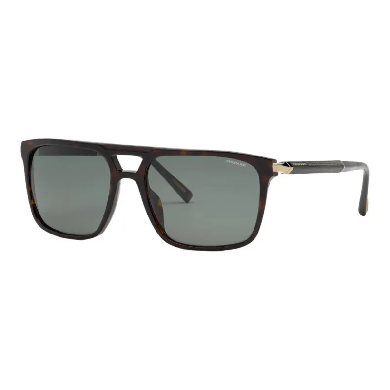 CHOPARD Acetate Aviator Sunglasses Men's Tortoiseshell-0