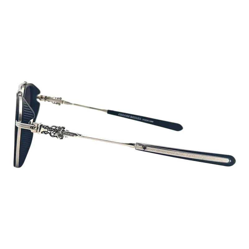 Chrome Hearts Titanium Acetate Aviator Sunglasses Men's Black-1