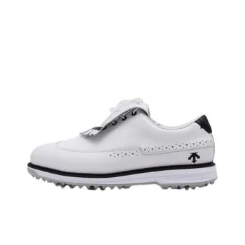 DESCENTE PRO CLASSIC LACE Anti Slip Wear Resistant Low Top Golf Shoes Women's White