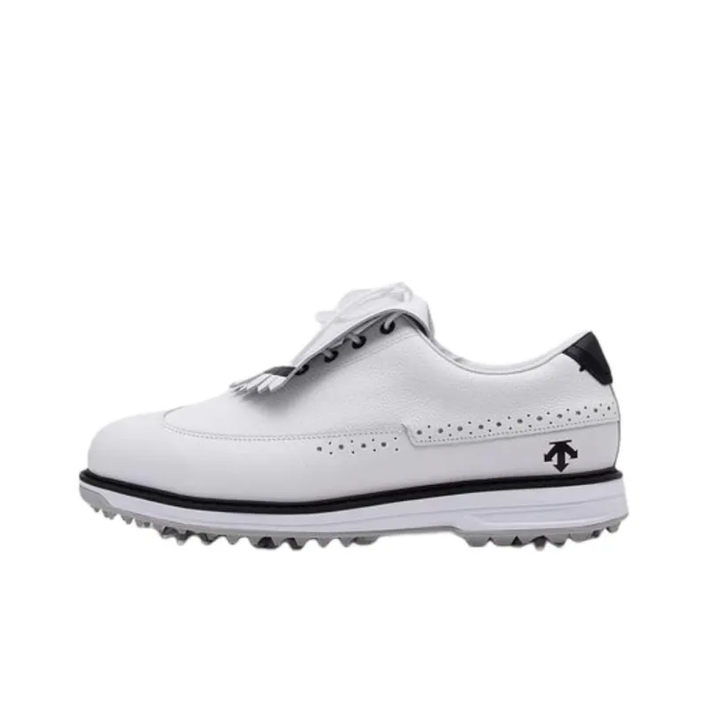 DESCENTE PRO CLASSIC LACE Anti Slip Wear Resistant Low Top Golf Shoes Women's White-0