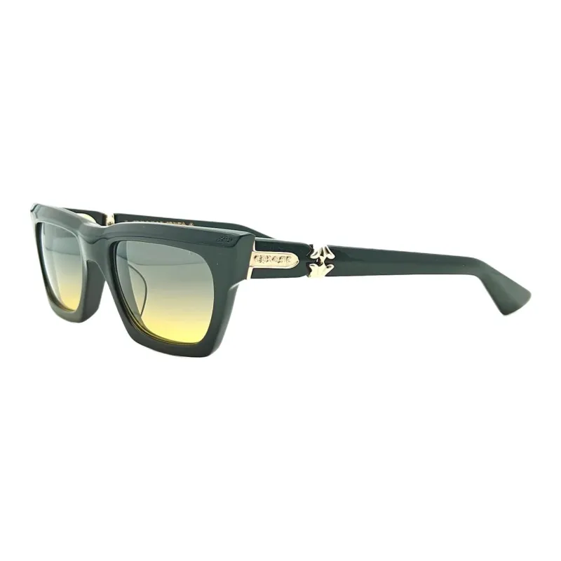Chrome Hearts Acetate Silver Square Sunglasses Women's Black-0