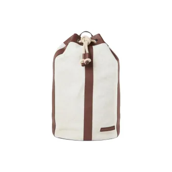 Brunello Cucinelli Linen Backpack Men's Beige & Brown