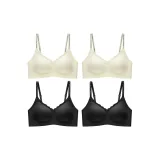 4 Pack (2 Champagne White+2 Black)
